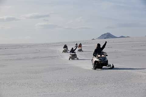 Snowmobile - Cheering