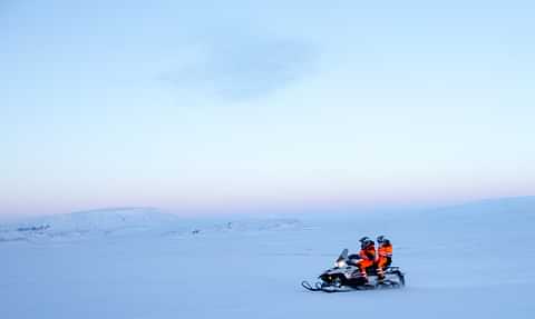 Snowmobiling