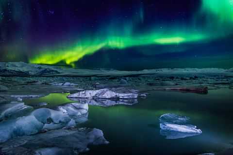 Northern Lights Jökulsárlón