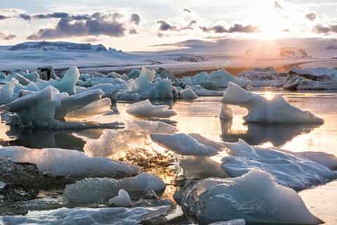 Jokulsarlon - Glacier Lagoon - Sunset