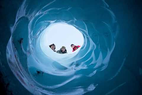 Sólheimajökull - Looking inside