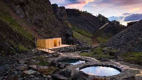 Husafell canyon baths