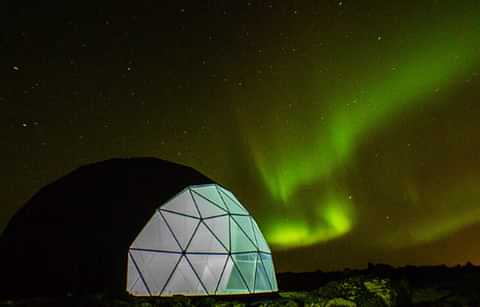 Aurora Basecamp with Northern Lights